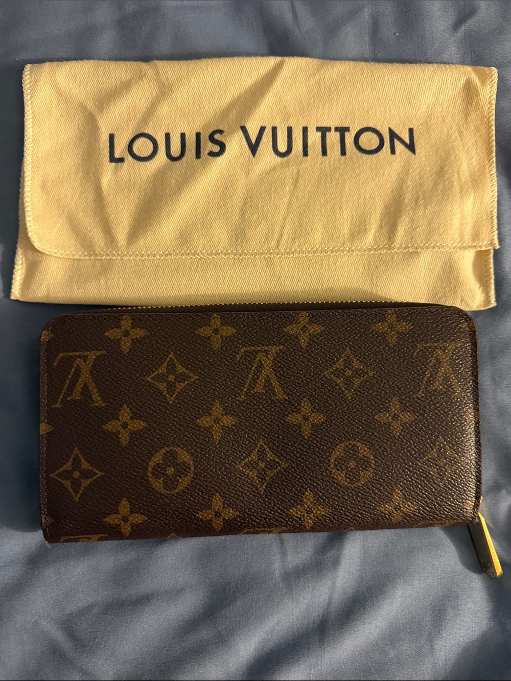 Louis Vuitton Monogram Zip Around Wallet - Brown/Gold